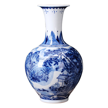 Compatible porcelaine Jahrriesnge  for blue landscape painting vase cna0049 