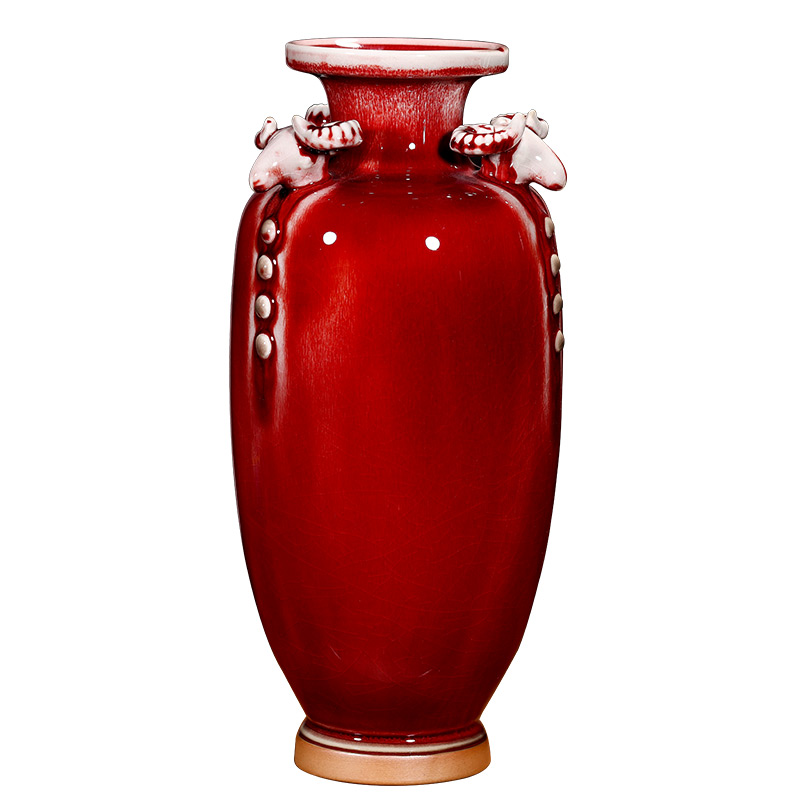 Compatible porcelaine Jahrriesnge  for red ice crack vase cna0058 