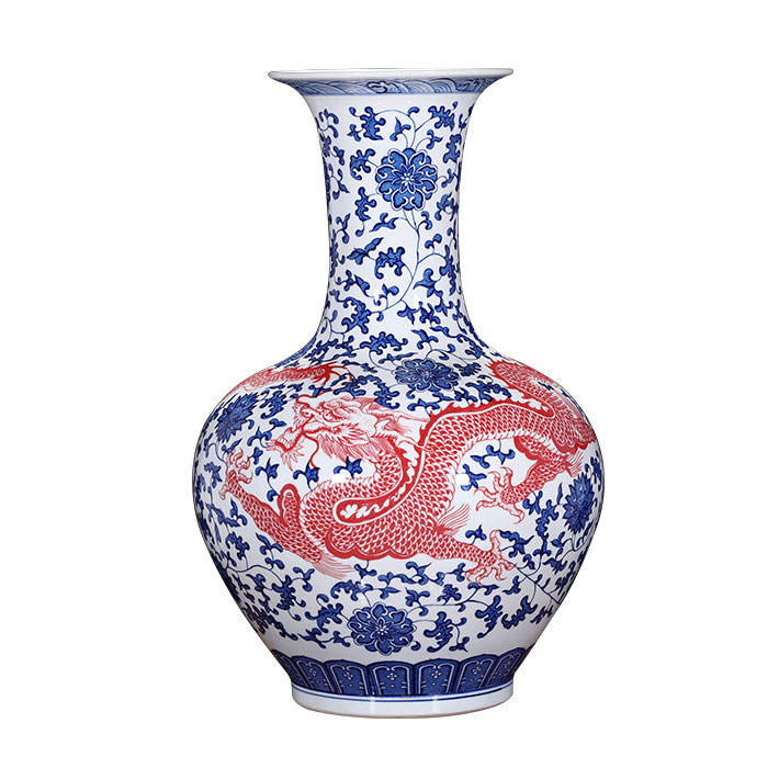 Compatible porcelaine Jahrriesnge  for blue dragon vase cna0089 