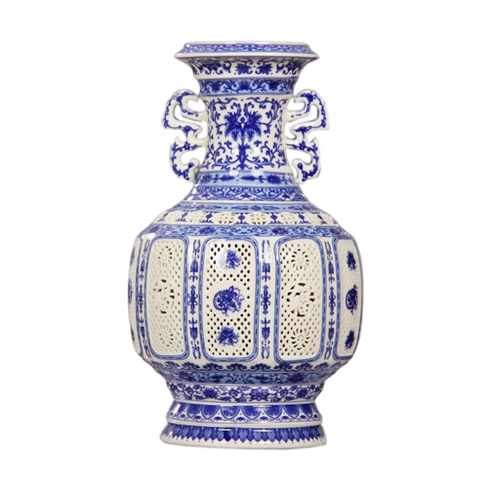 Compatible porcelaine Jahrriesnge  for white blue vase cna0220 