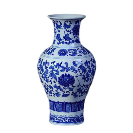 Compatible porcelaine Jahrriesnge  for white and blue vase cna0259 