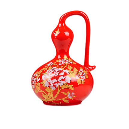 Compatible porcelaine Jahrriesnge  for red peony gourd vase cna0688 