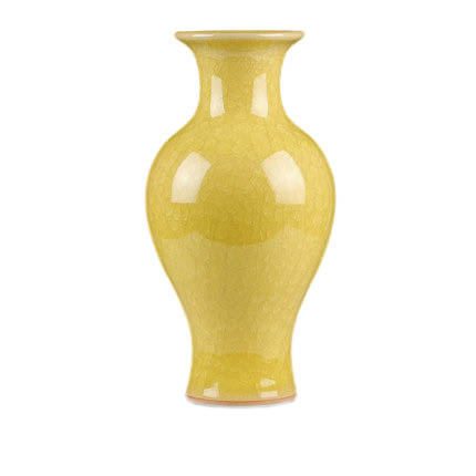 Compatible porcelaine Jahrriesnge  for yellow ice cube cracked gourd vase cna0733 