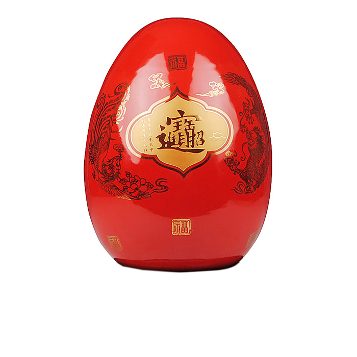 Compatible porcelaine Jahrriesnge  for outline in gold red egg vase cna0752 