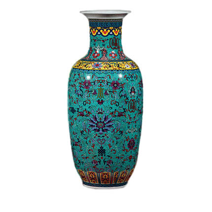 Compatible porcelaine Jahrriesnge  for colorful enamel vase cna0802 