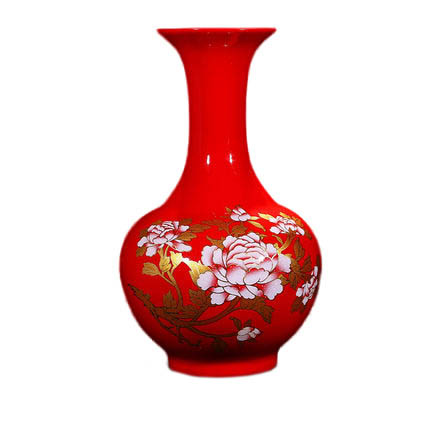 Compatible porcelaine Jahrriesnge  for red peony flower vase cna0921 