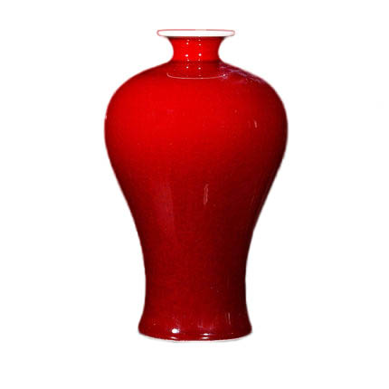 Compatible porcelaine Jahrriesnge  for crack glaze red vase cna0946 