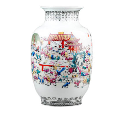 Compatible porcelaine Jahrriesnge  for one hundred children vase cna0998 