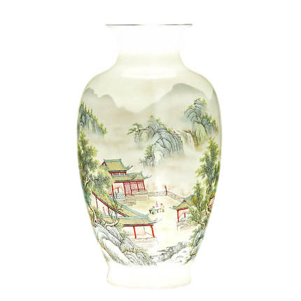 Compatible porcelaine Jahrriesnge  for colorful landscape vase cna1002 