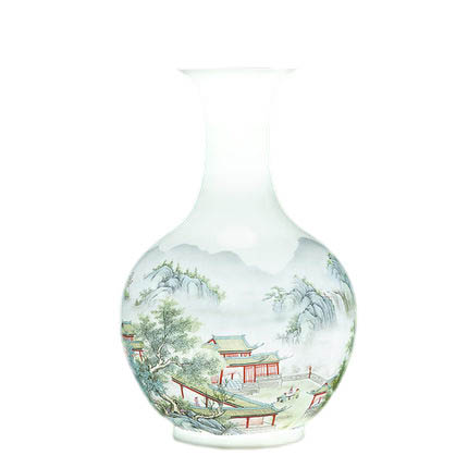 Compatible porcelaine Jahrriesnge  for colorful landscape vase cna1006 