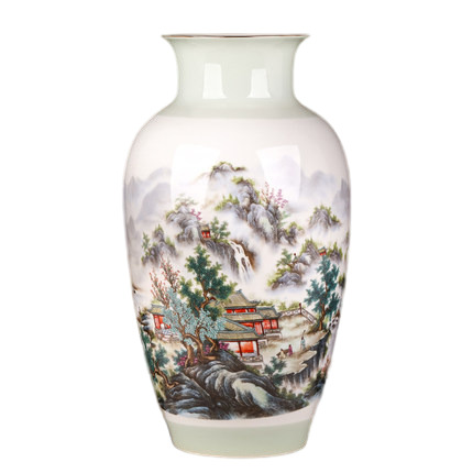 Compatible porcelaine Jahrriesnge  for colorful landscape vase cna1009 