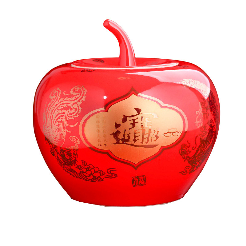 Compatible porcelaine Jahrriesnge  for red apple vase cna1022 