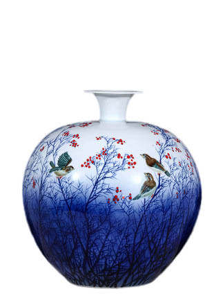 Compatible porcelaine Jahrriesnge  for flowers and birds vase cna1114 