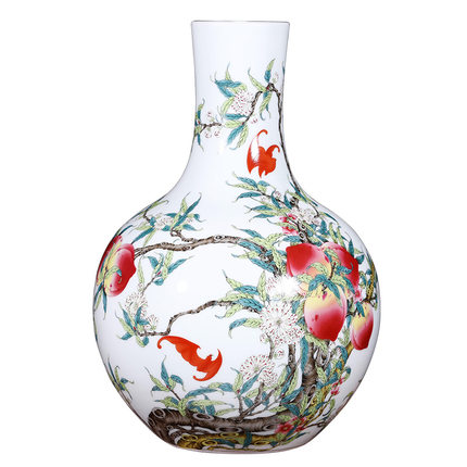 Compatible porcelaine Jahrriesnge  for nine peach illustration vase cna1124 