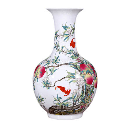 Compatible porcelaine Jahrriesnge  for nine peach illustration vase cna1129 