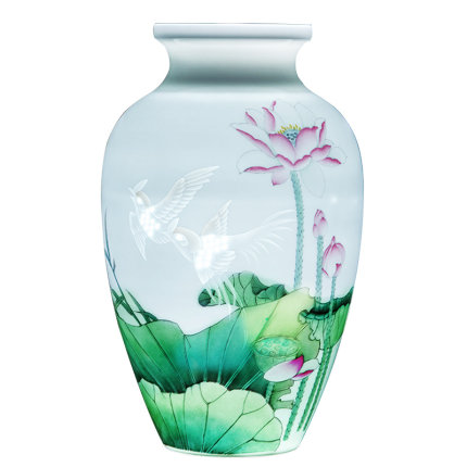 Compatible porcelaine Jahrriesnge  for lotus flower vase cna1283 