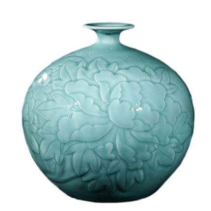 Compatible porcelaine Jahrriesnge  for carving shadow blue glaze vase cna1303 