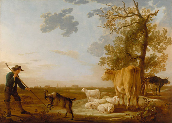 Compatible Paysage JAHRRIESNGE  for Morning-Landscape-with-Cattle-lpf00996 