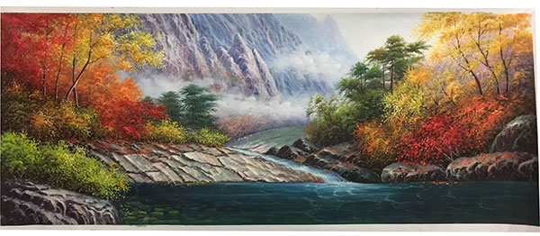 Compatible Paysage JAHRRIESNGE  for magnificent-mountain-river-lpg1109 