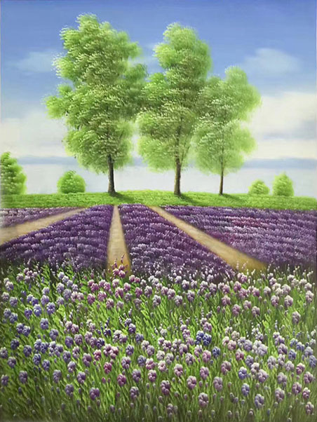 Compatible Paysage JAHRRIESNGE  for lavender-lpg1707 